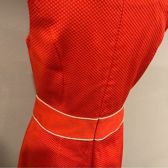 Alexandra Bartlett Orange and White Midi Dress - Picture 7 of 11